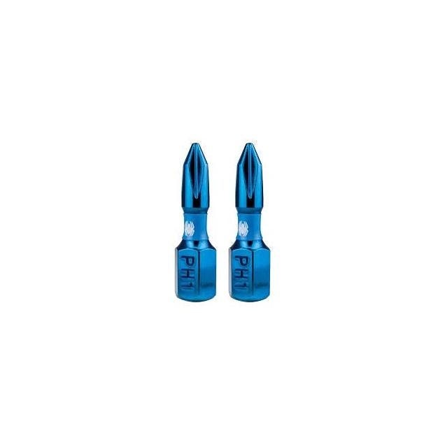 Spyder 1 In. #1 Phillips Impact Screwdriver Bit (2-Pack)