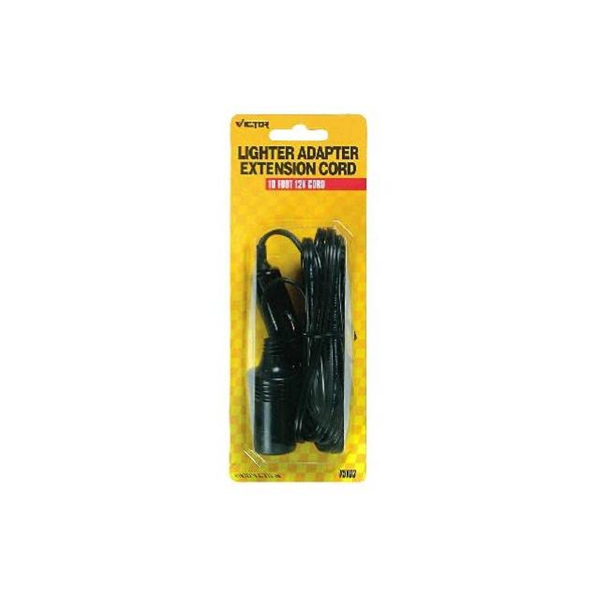 Victor 10 Ft. 12V Lighter Adapter Extension Cord