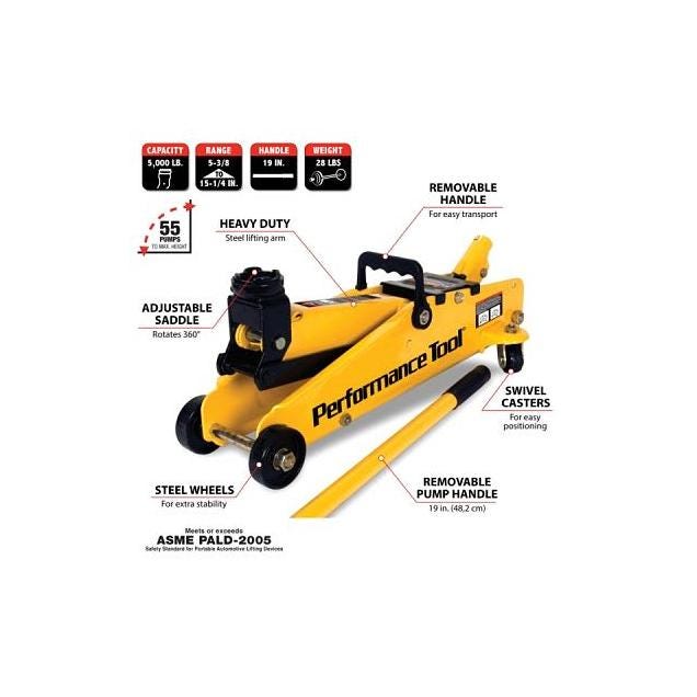 Performance Tool 2-1/2-Ton Garage Jack - photo 3 Performance Tool 2-1/2-Ton Garage Jack - photo 3