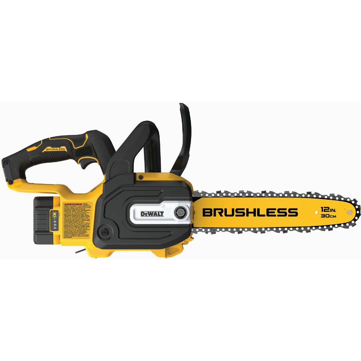 DEWALT 20V MAX Brushless 12 In. Compact Cordless Chainsaw Kit with 5.0 Ah Battery & Charger - photo 2