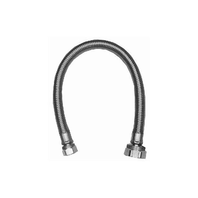 Homewerks Worldwide 3/8 Compression x 1/2 FIP x 16 In. Stainless Steel Faucet Connector
