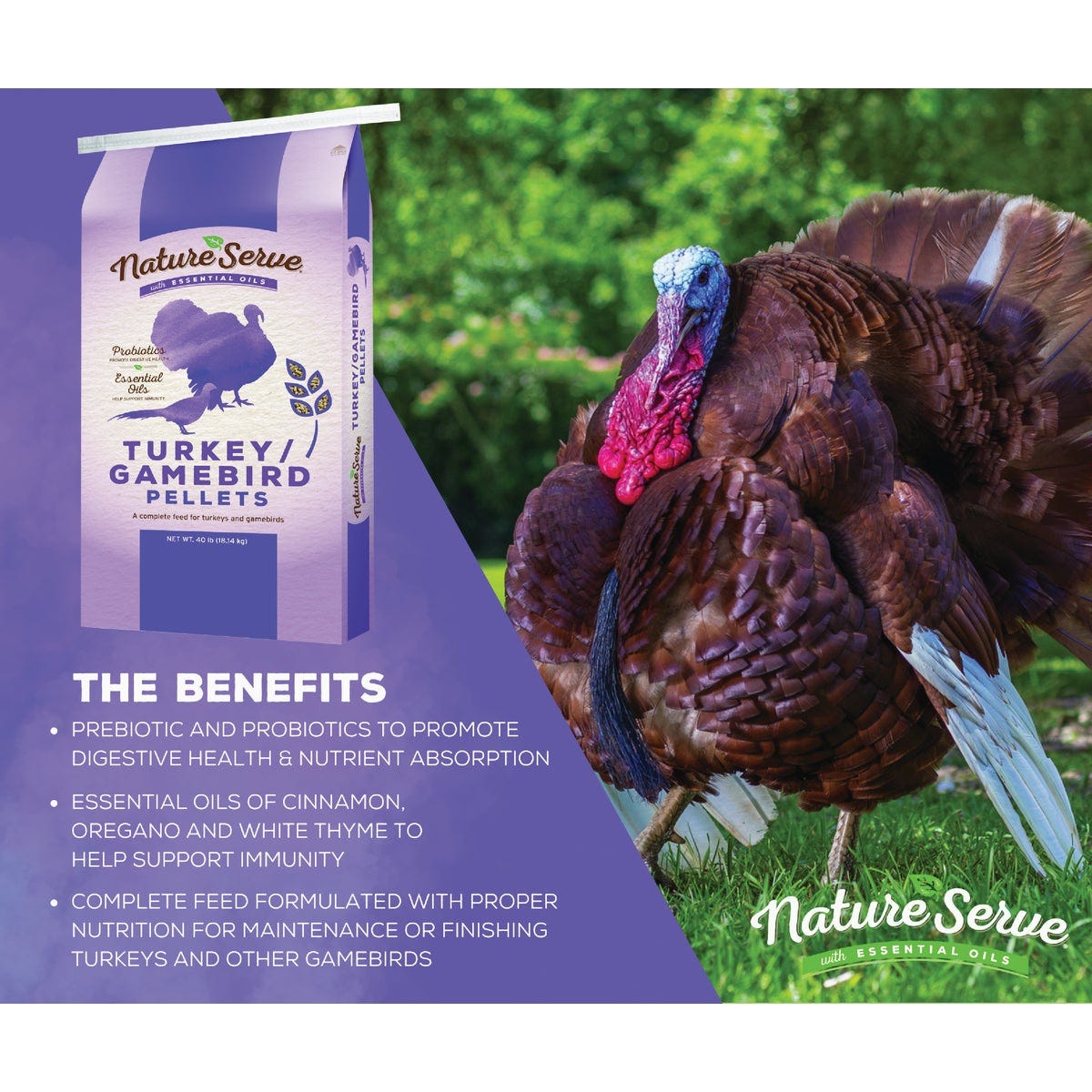 NatureServe 40 Lb. Turkey/Gamebird Pellets - photo 2 NatureServe 40 Lb. Turkey/Gamebird Pellets - photo 2
