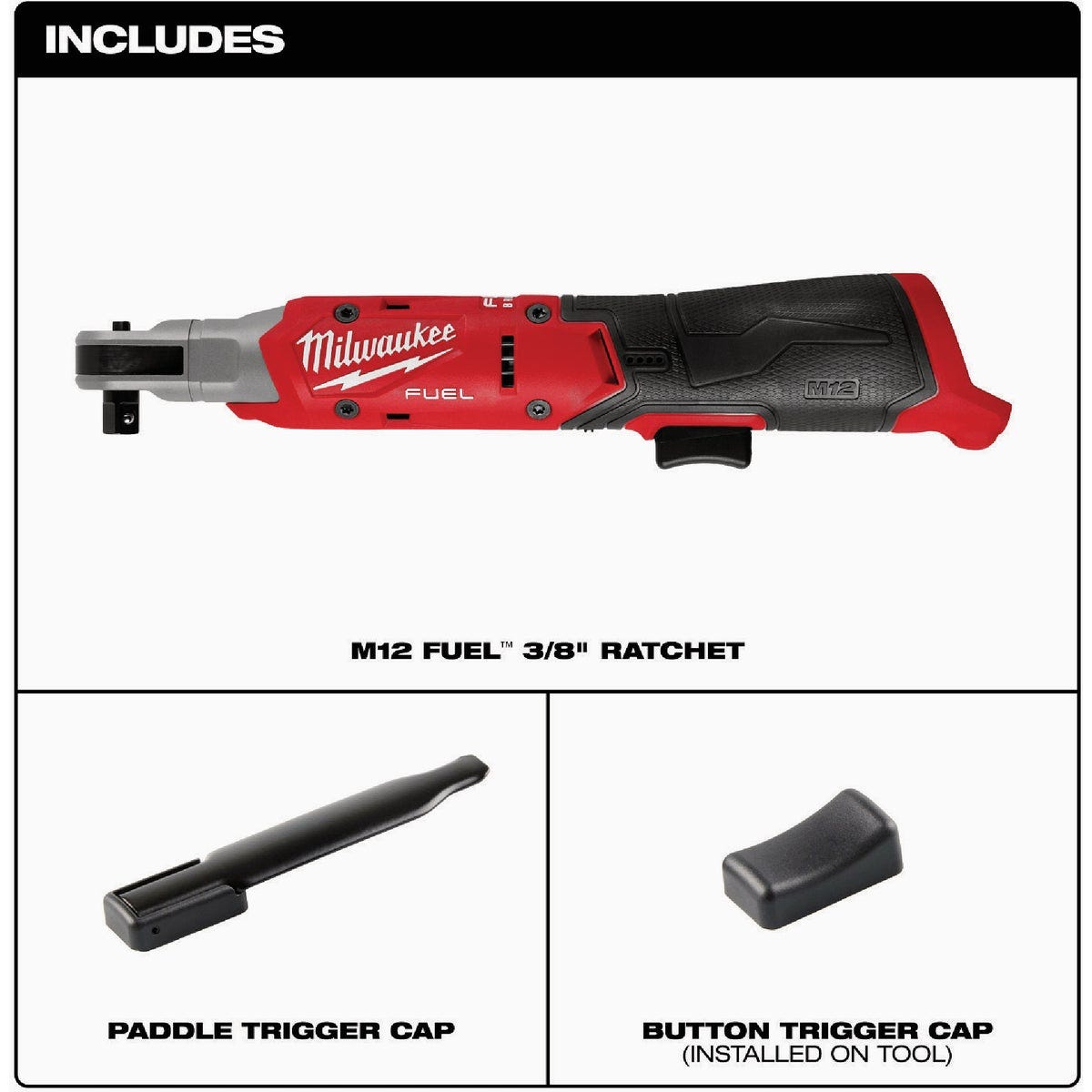 Milwaukee M12 FUEL 3/8 In. Cordless Ratchet - photo 4