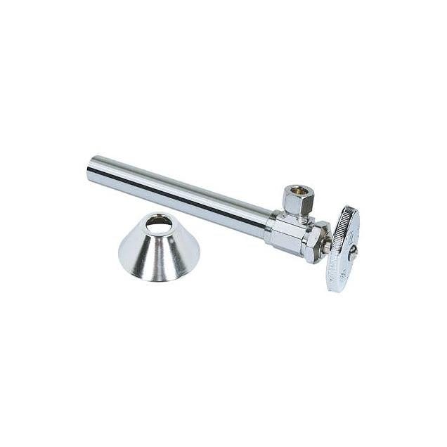BrassCraft 5/8 In. x 3/8 In. Chrome Angle Sweat Stop Valve