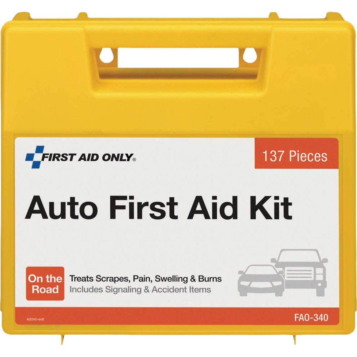 First Aid Only Vehicle First Aid Kit with Plastic Case (138-Piece)