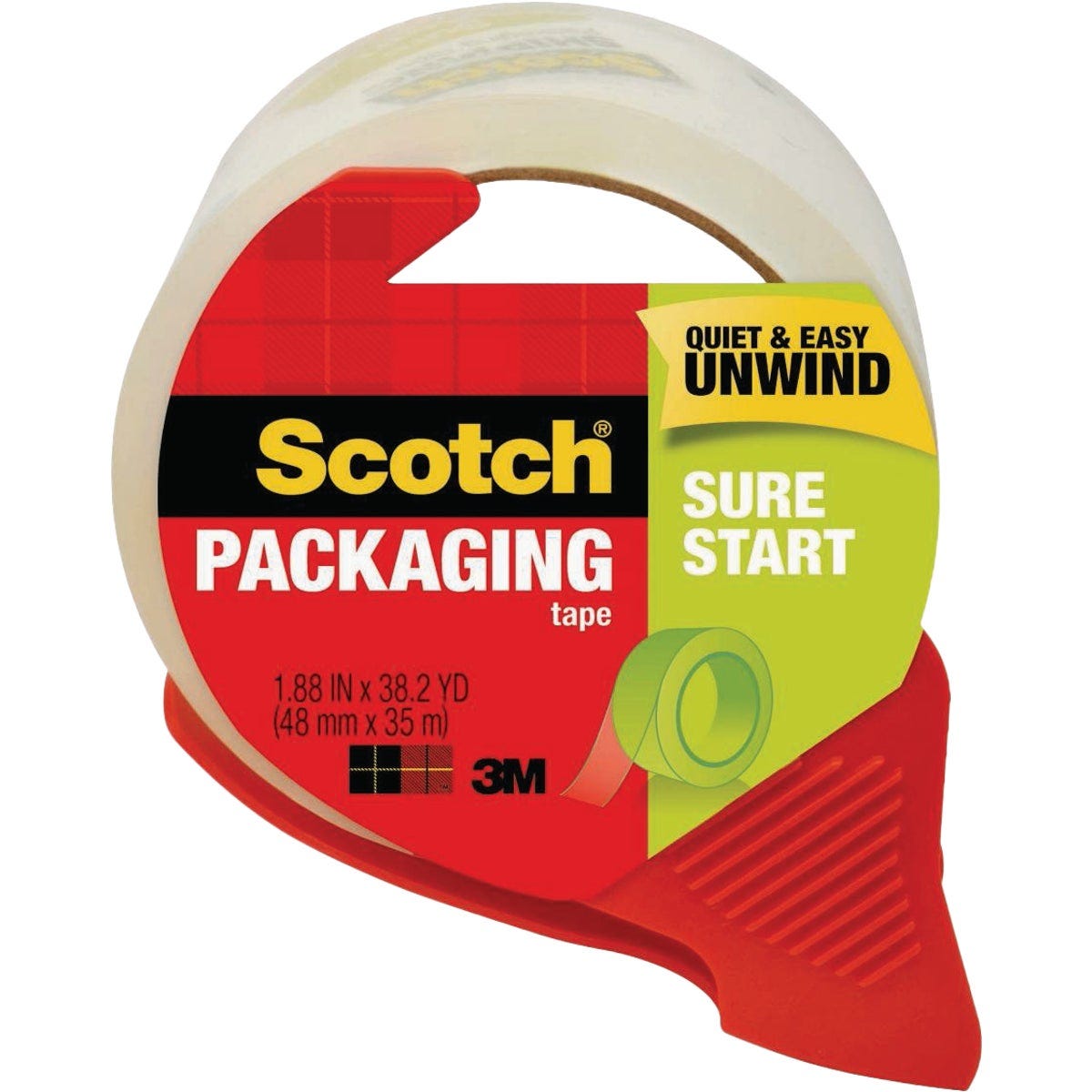 Scotch 1.88 In. x 38.2 Yd. Packaging Tape with Dispenser Scotch 1.88 In. x 38.2 Yd. Packaging Tape with Dispenser