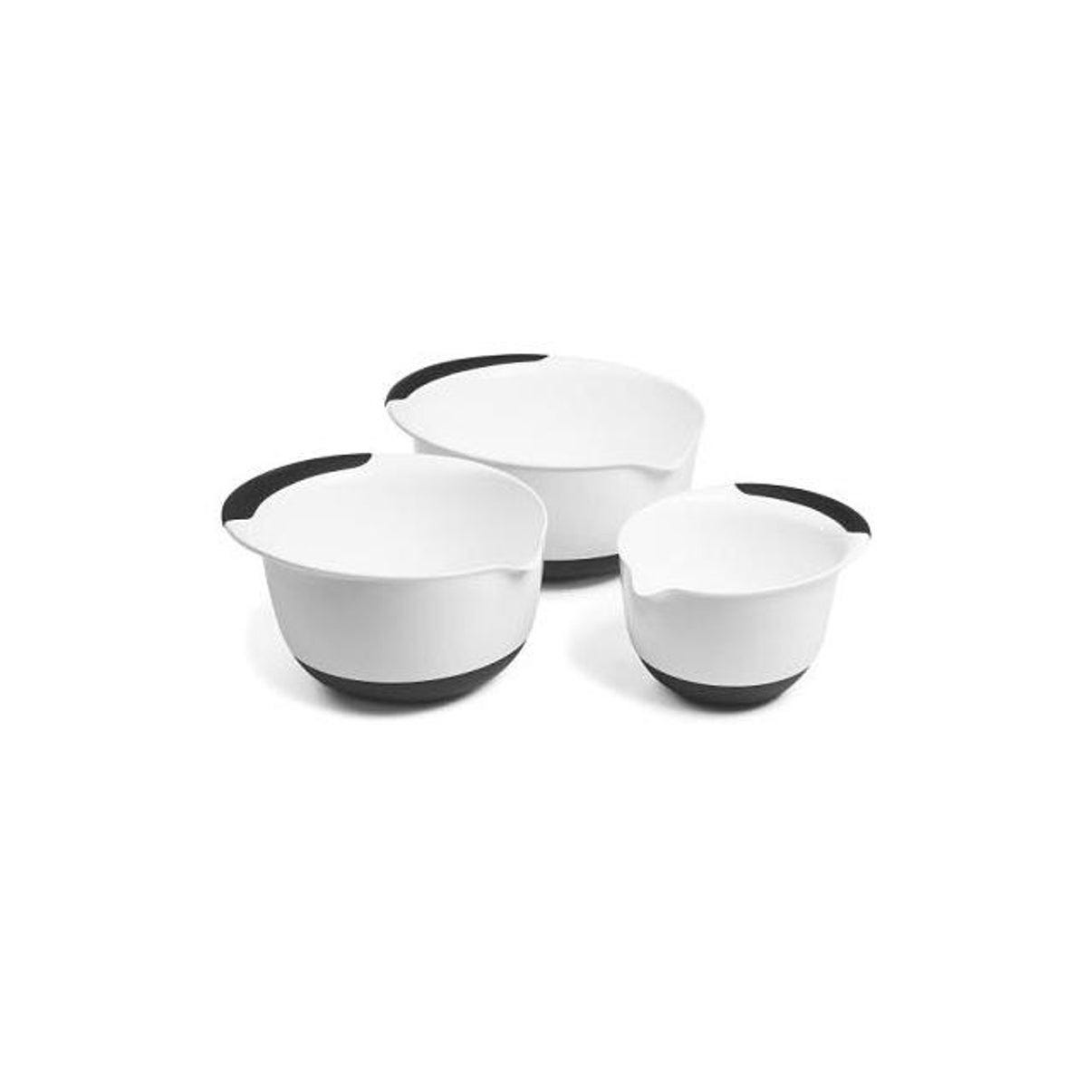 OXO Good Grips White/Black Mixing Bowl Set (3-Piece) OXO Good Grips White/Black Mixing Bowl Set (3-Piece)