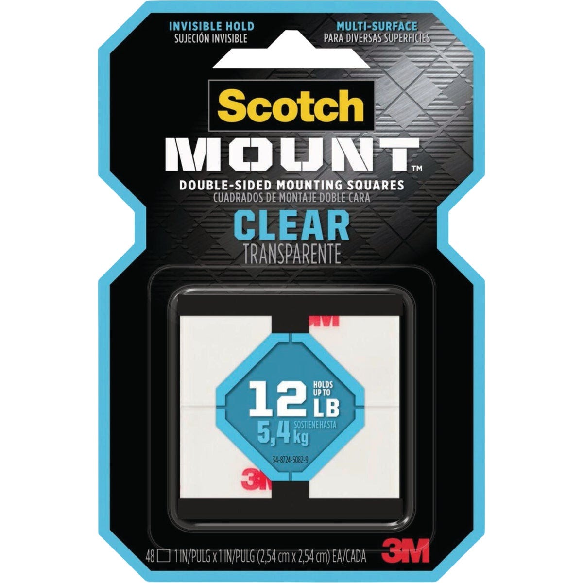 Scotch 1 x 1 In. Square Clear Double-Sided Mounting Tape (48-Count) - photo 2 Scotch 1 x 1 In. Square Clear Double-Sided Mounting Tape (48-Count) - photo 2