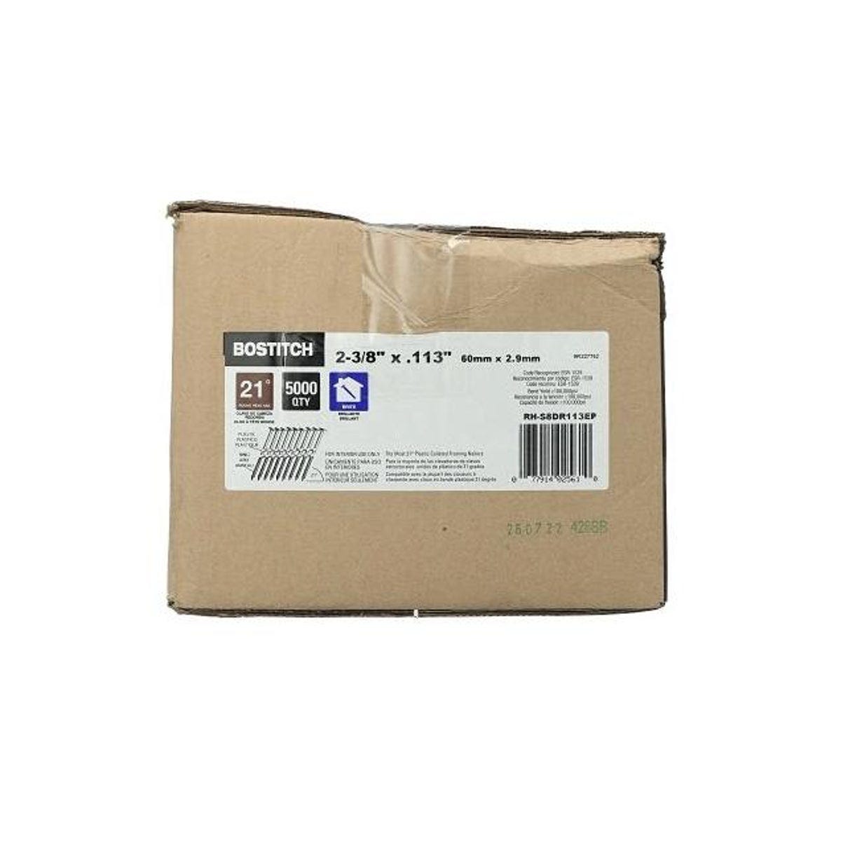 Bostitch 5000-Ct. 2-3/8 In. Full Round Head Collated Nails Bostitch 5000-Ct. 2-3/8 In. Full Round Head Collated Nails