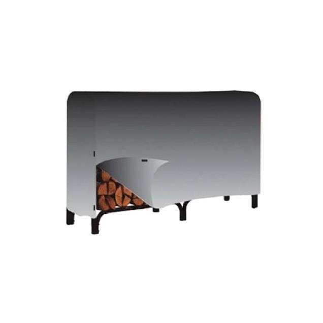 Panacea Products 8 Ft. Black Vinyl Log Rack Cover Panacea Products 8 Ft. Black Vinyl Log Rack Cover