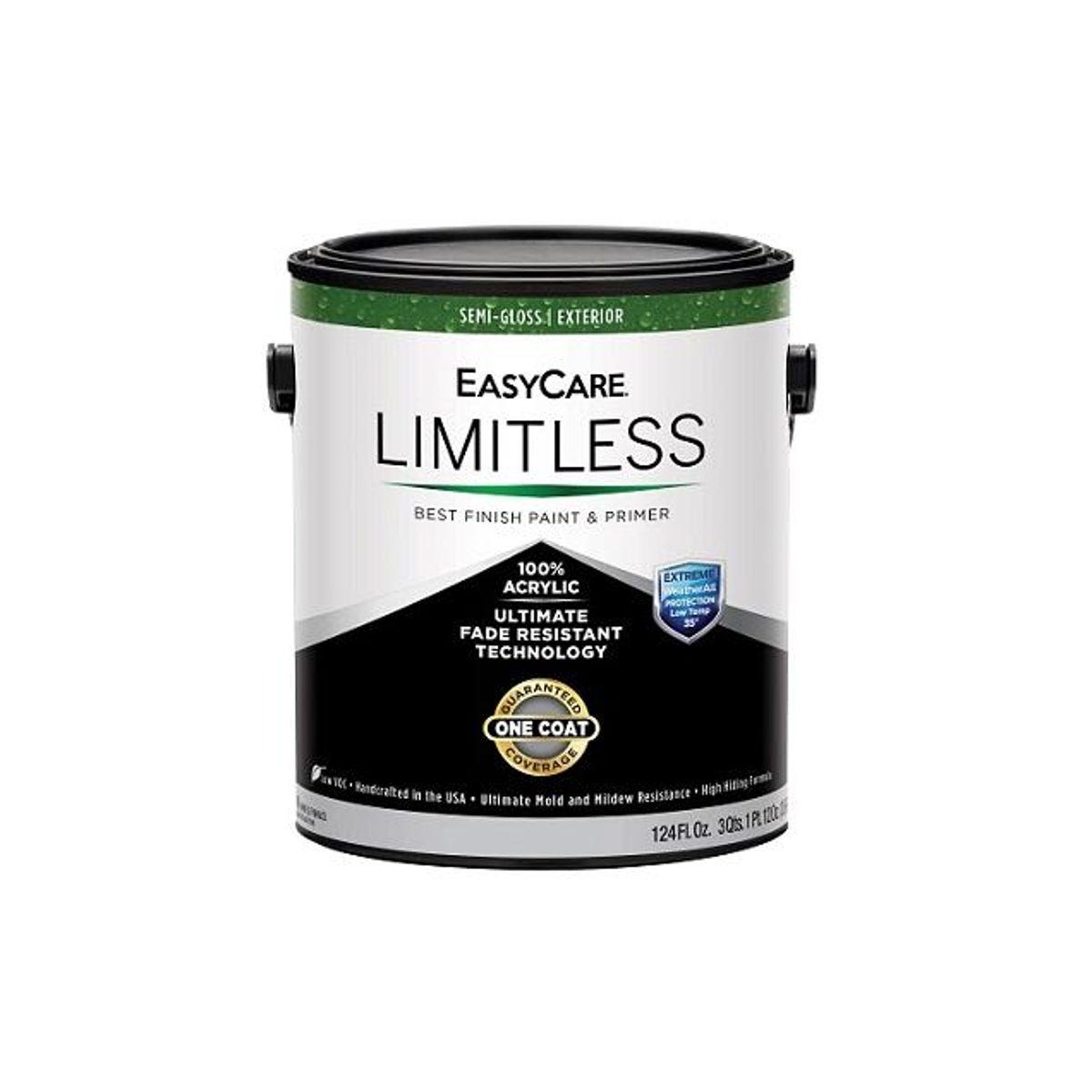 EasyCare WeatherAll Limitless 1 Gal. Neutral Base Semi-Gloss Acrylic Latex Exterior House Paint & Primer EasyCare WeatherAll Limitless 1 Gal. Neutral Base Semi-Gloss Acrylic Latex Exterior House Paint & Primer