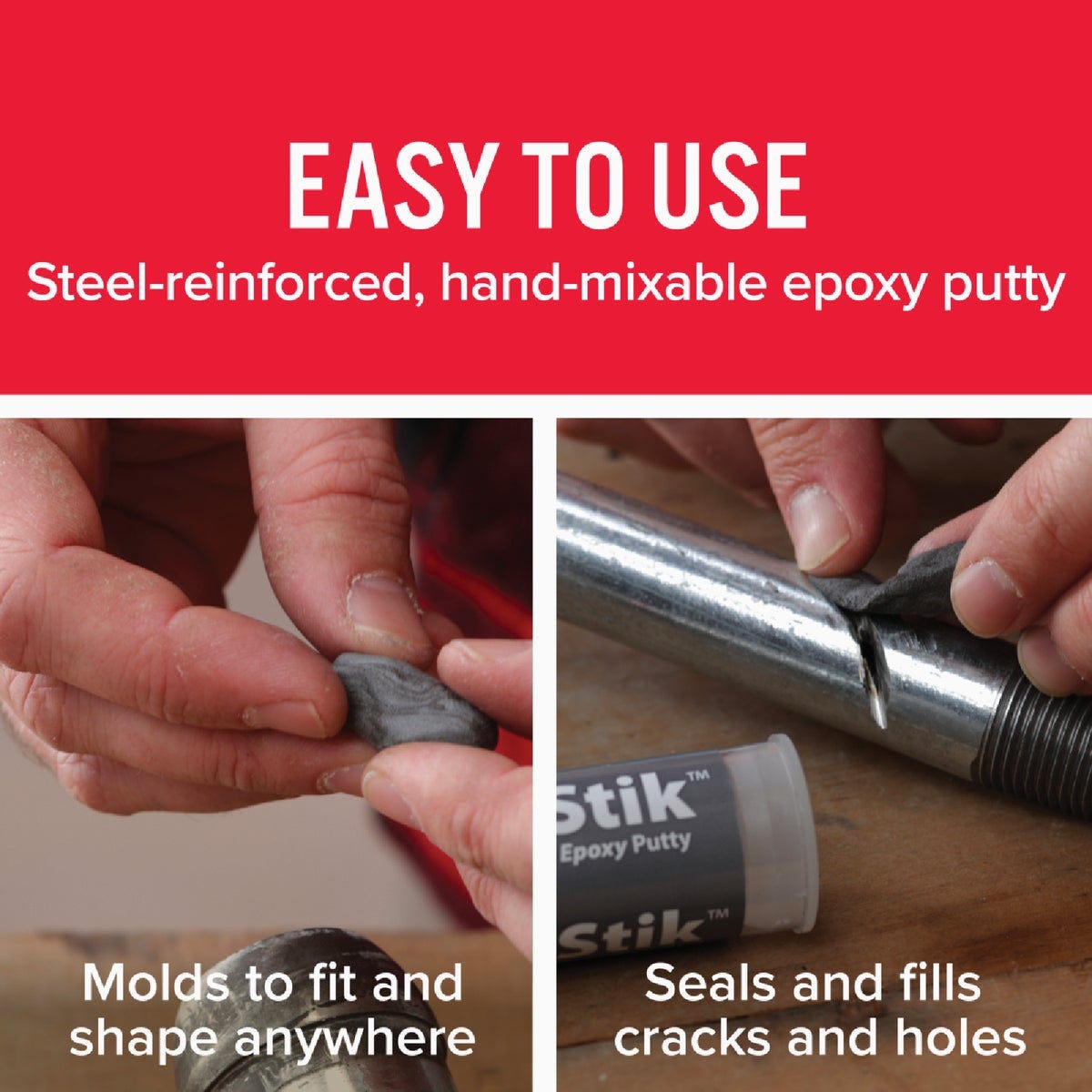 J-B Weld SteelStik 2 Oz. Gray Epoxy Putty - photo 5