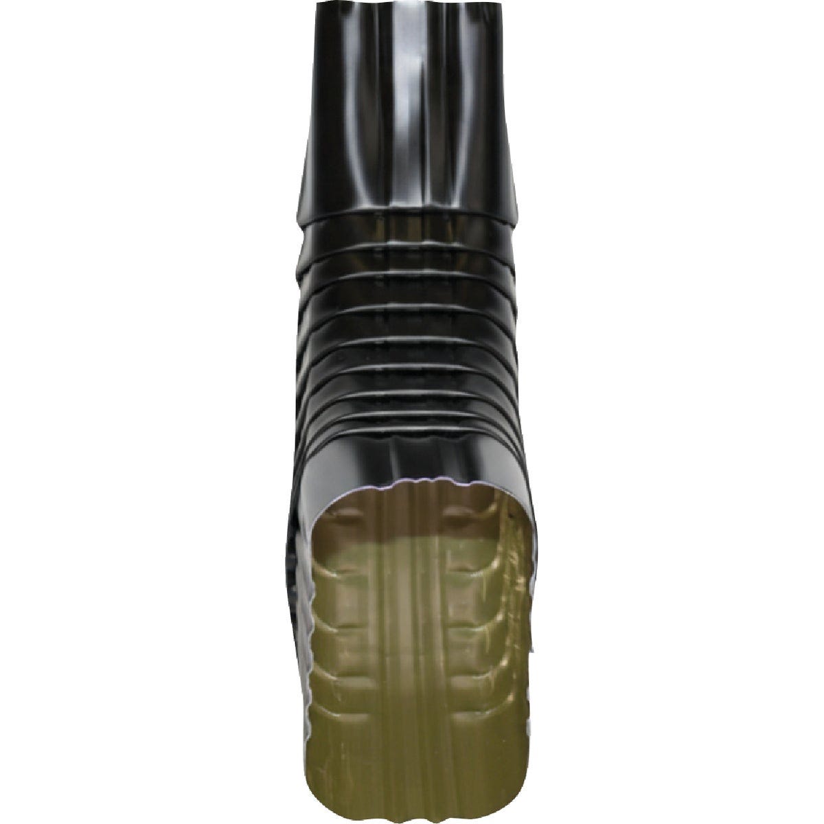 Spectra Metals 3 In. x 4 In. Aluminum Black Side Downspout Elbow