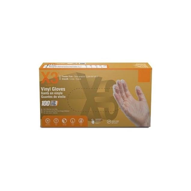 Ammex 100-Ct. Large Disposable Vinyl Industrial Work Gloves Ammex 100-Ct. Large Disposable Vinyl Industrial Work Gloves
