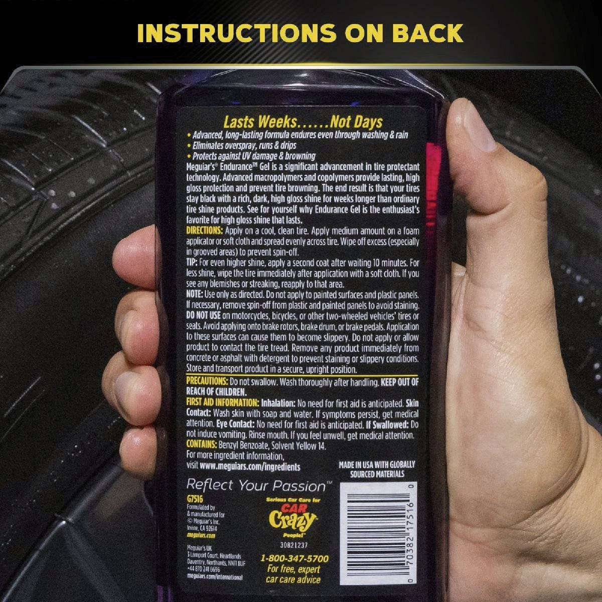 Meguiar's 16 Oz. High Gloss Endurance Tire Gel - photo 2 Meguiar's 16 Oz. High Gloss Endurance Tire Gel - photo 2
