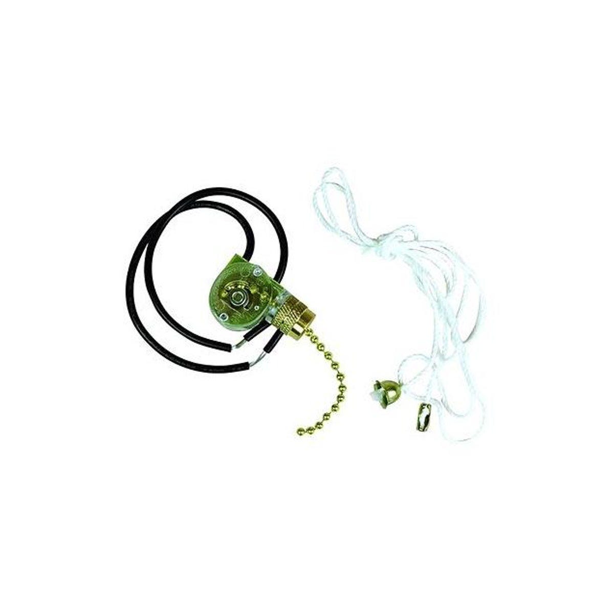 Jandorf 1-Speed 2-wire Ceiling Fan Light Switch with Leads Jandorf 1-Speed 2-wire Ceiling Fan Light Switch with Leads