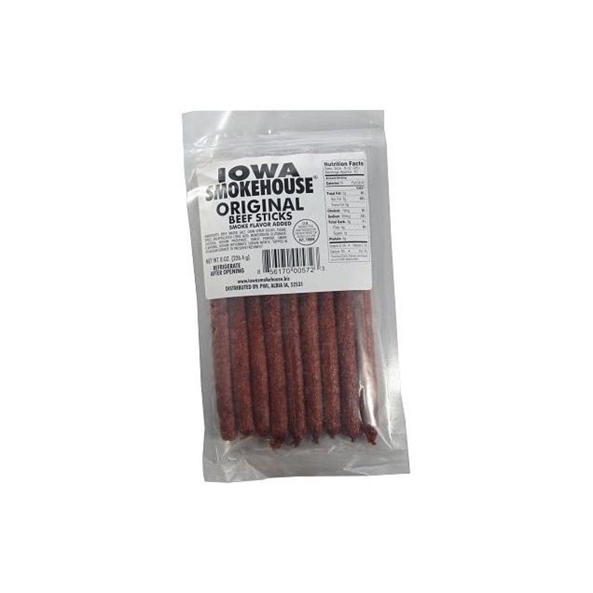 Iowa Smokehouse 8 Oz. Original Beef Sticks Iowa Smokehouse 8 Oz. Original Beef Sticks