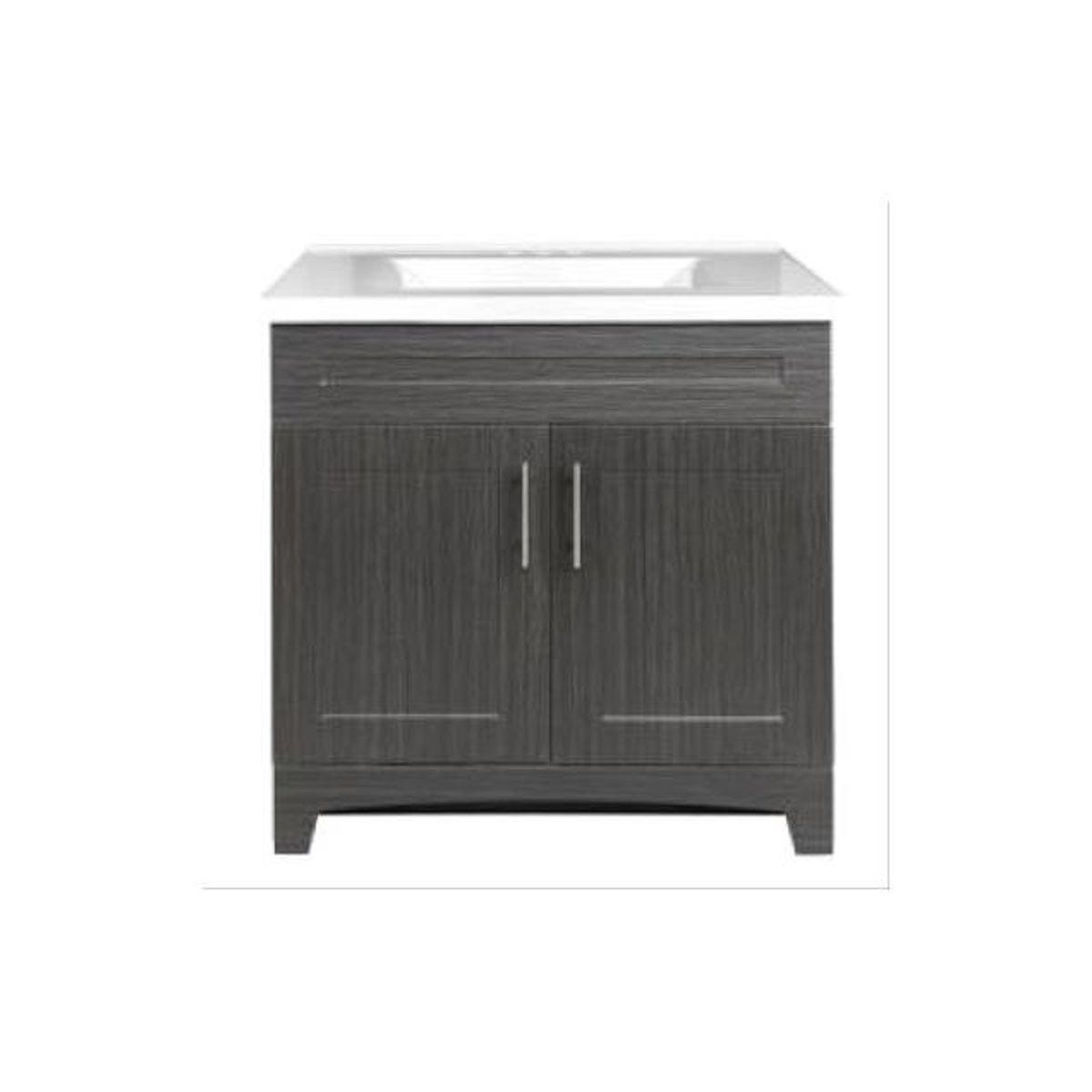 Royal Cabinets Moderna Grigio Shaker Vanity Combo Royal Cabinets Moderna Grigio Shaker Vanity Combo