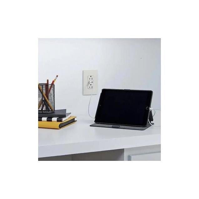 Legrand Pass & Seymour 15A 6A Type A/C USB In-Wall Charger Duplex Outlet, Light Almond - photo 2 Legrand Pass & Seymour 15A 6A Type A/C USB In-Wall Charger Duplex Outlet, Light Almond - photo 2
