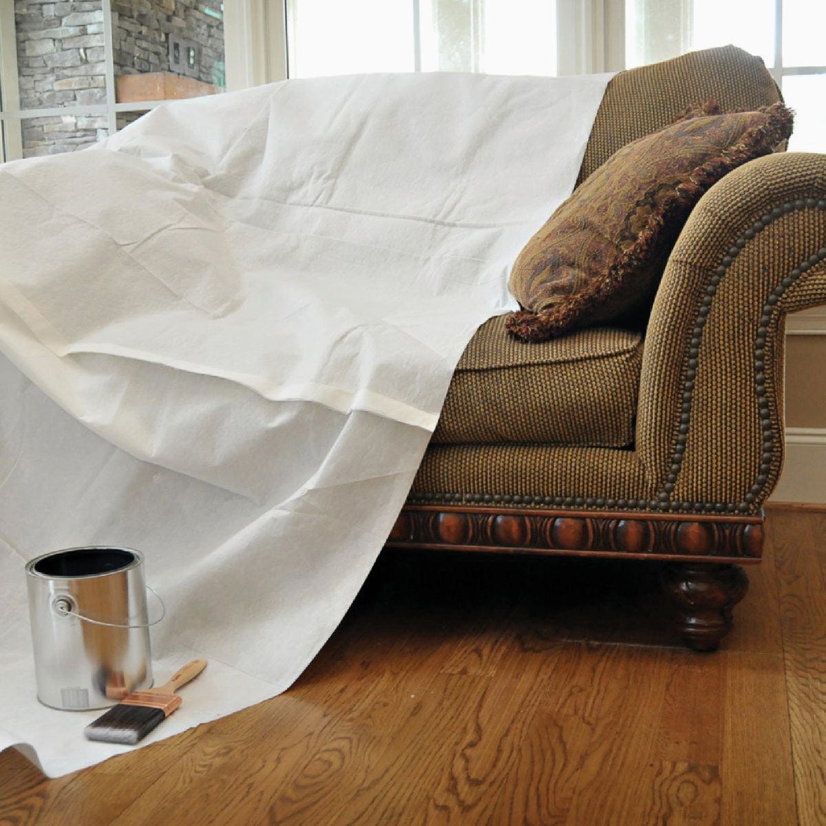 Trimaco SuperTuff 9 Ft. x 12 Ft. Paper/Poly Drop Cloth - photo 4