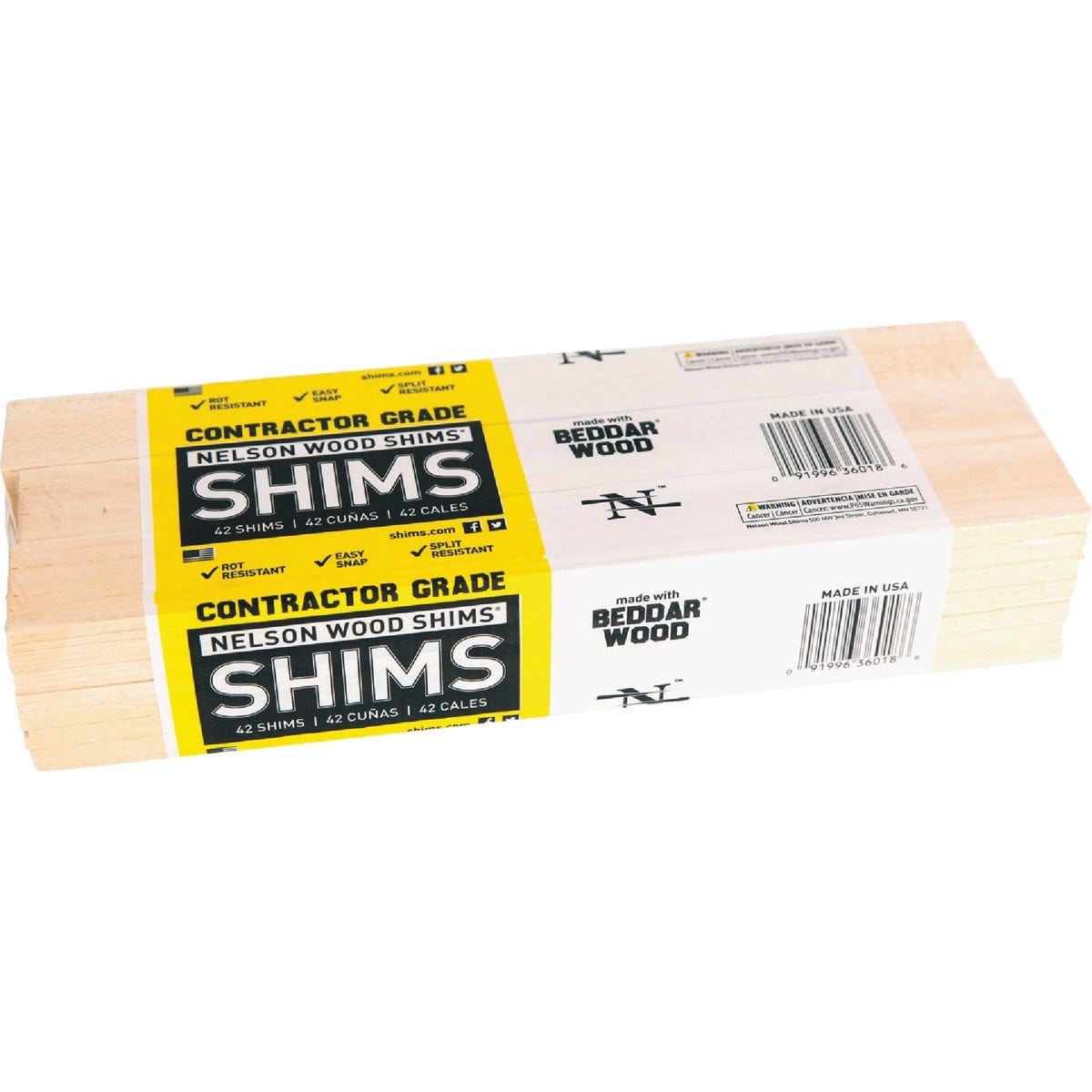 Nelson Wood Shims 12 In. L Beddar Wood Shims (42-Count) Nelson Wood Shims 12 In. L Beddar Wood Shims (42-Count)