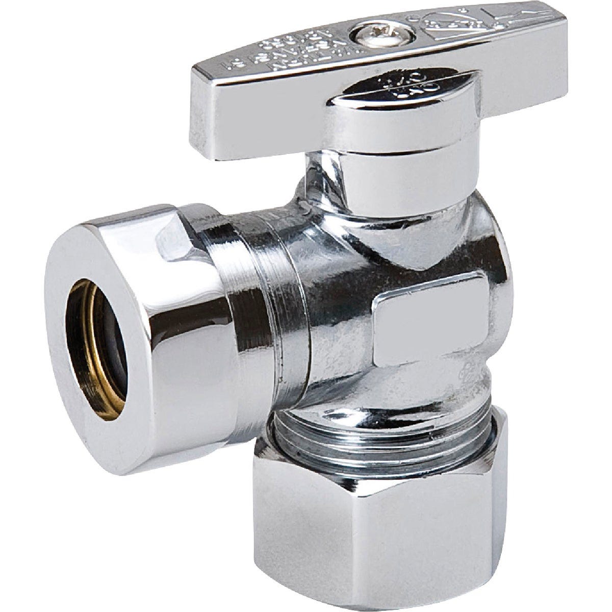 ProLine 5/8 In. OD x 7/16 In. SLIP Quarter Turn Angle Stop