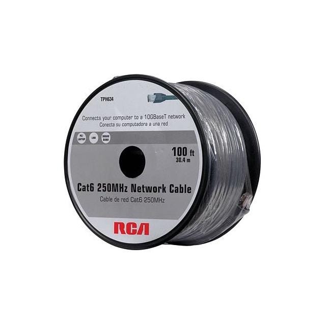 Audiovox 100 Ft. CAT-6 Gray Network Cable