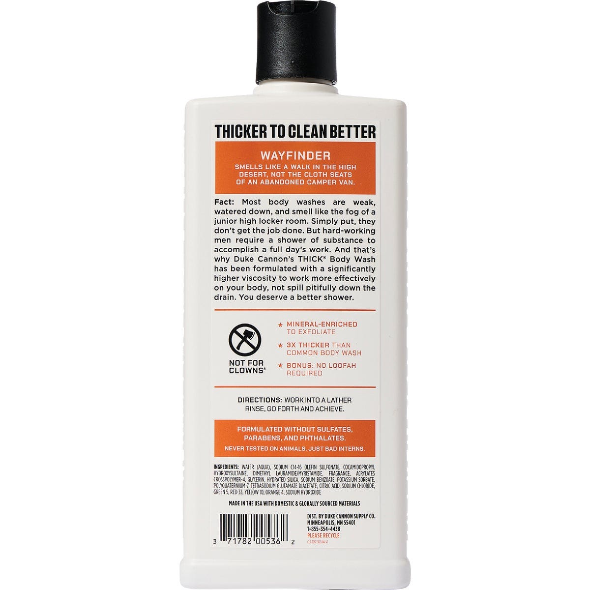 Duke Cannon 18 Oz. Wayfinder Thick Liquid Shower Wash - photo 2