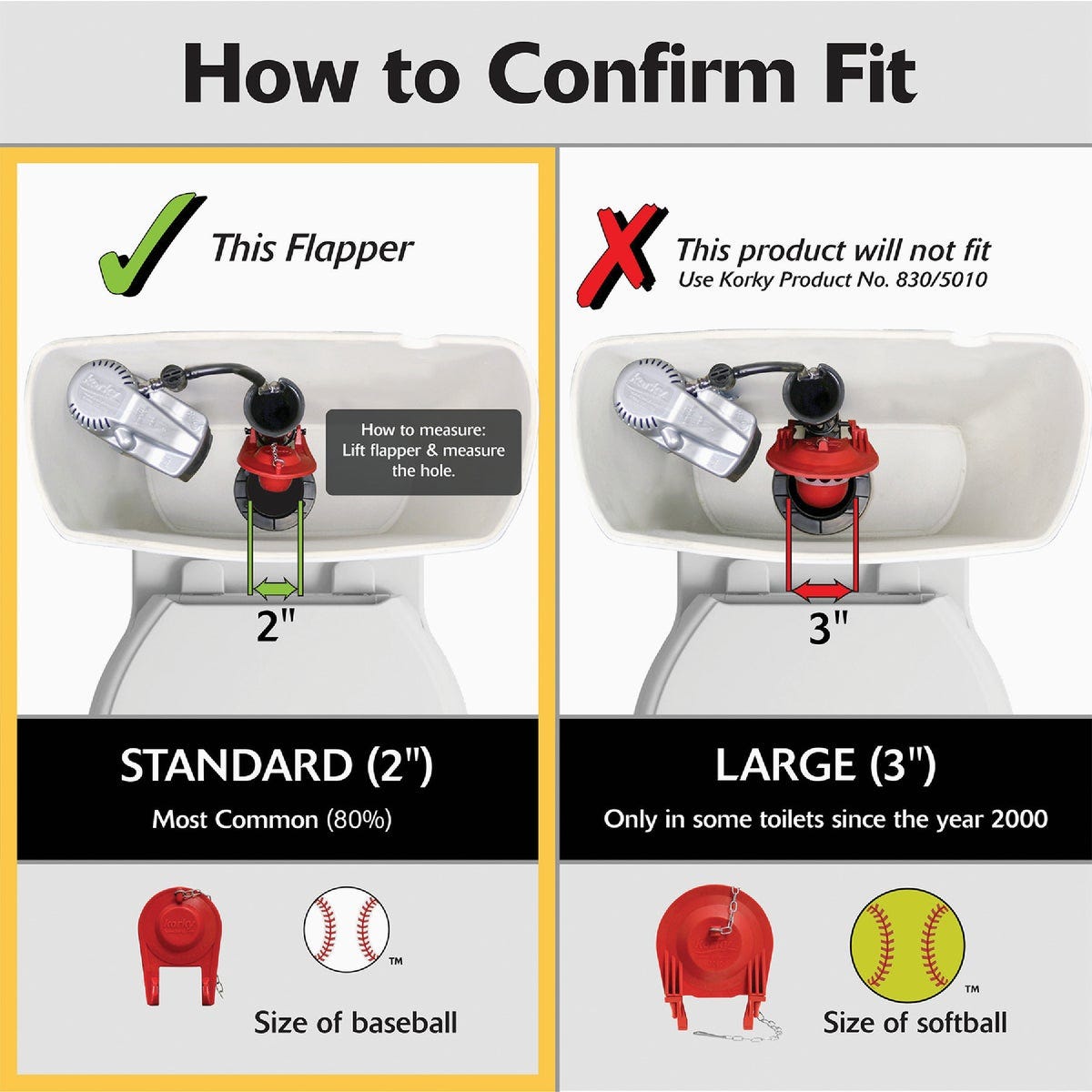 Korky Complete Universal Toilet Repair Kit - photo 4