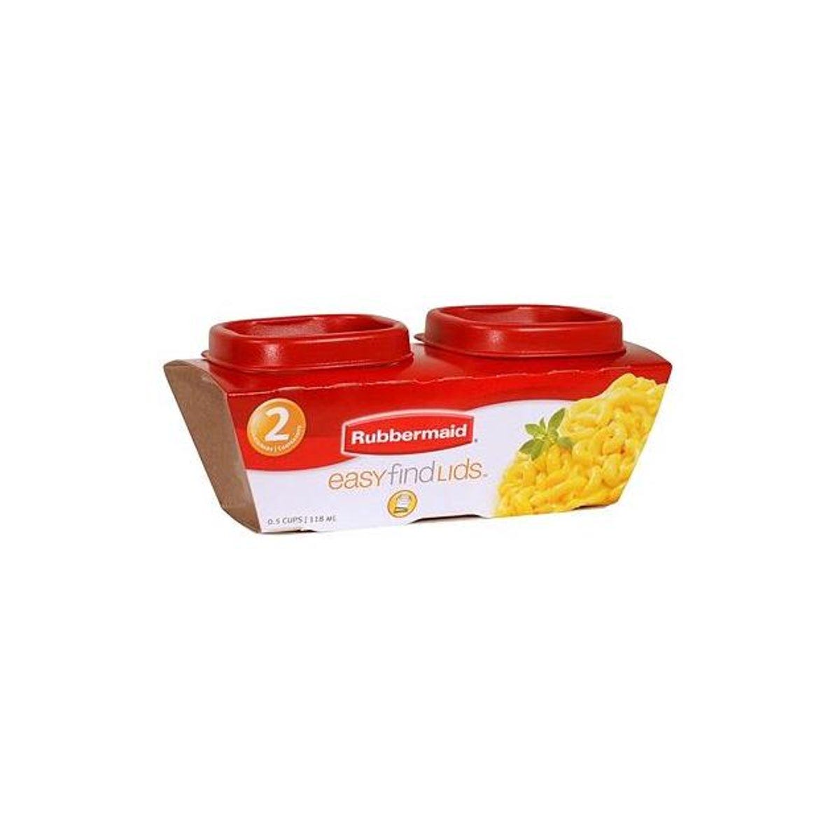 Rubbermaid Food Storage Containers with Easy-Find Lids, Ruby Red, 0.5 Cup, 2-Pack) Rubbermaid Food Storage Containers with Easy-Find Lids, Ruby Red, 0.5 Cup, 2-Pack)