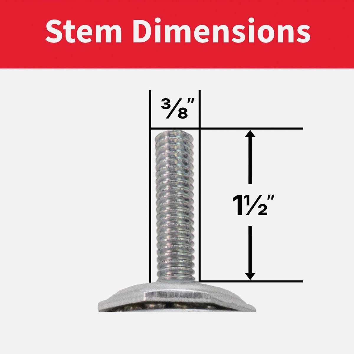 Colson 2 In. Gray TPR Swivel Threaded Stem Caster with Locking Brake - photo 8