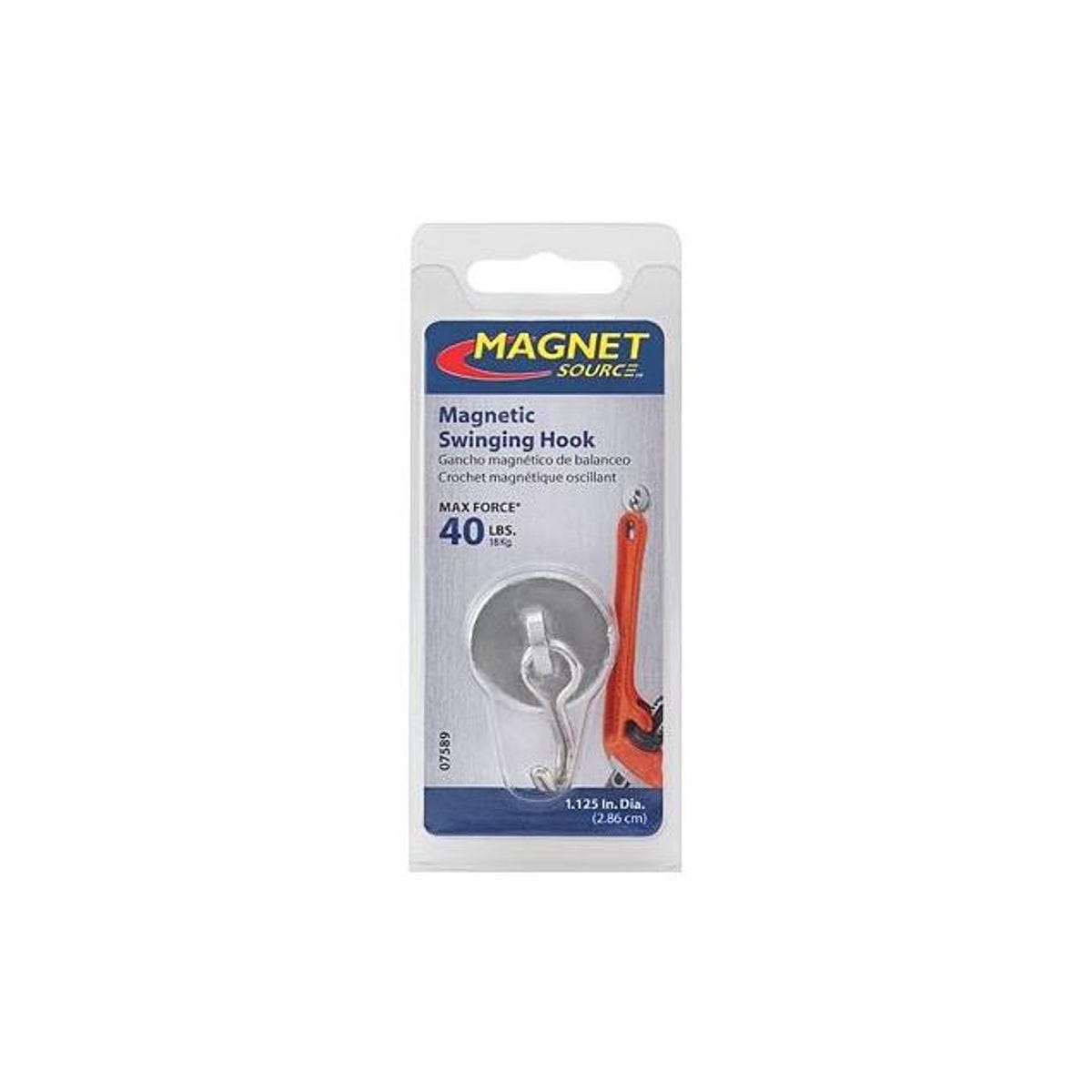 Master Magnetics Swing Hook with Magnetic Base