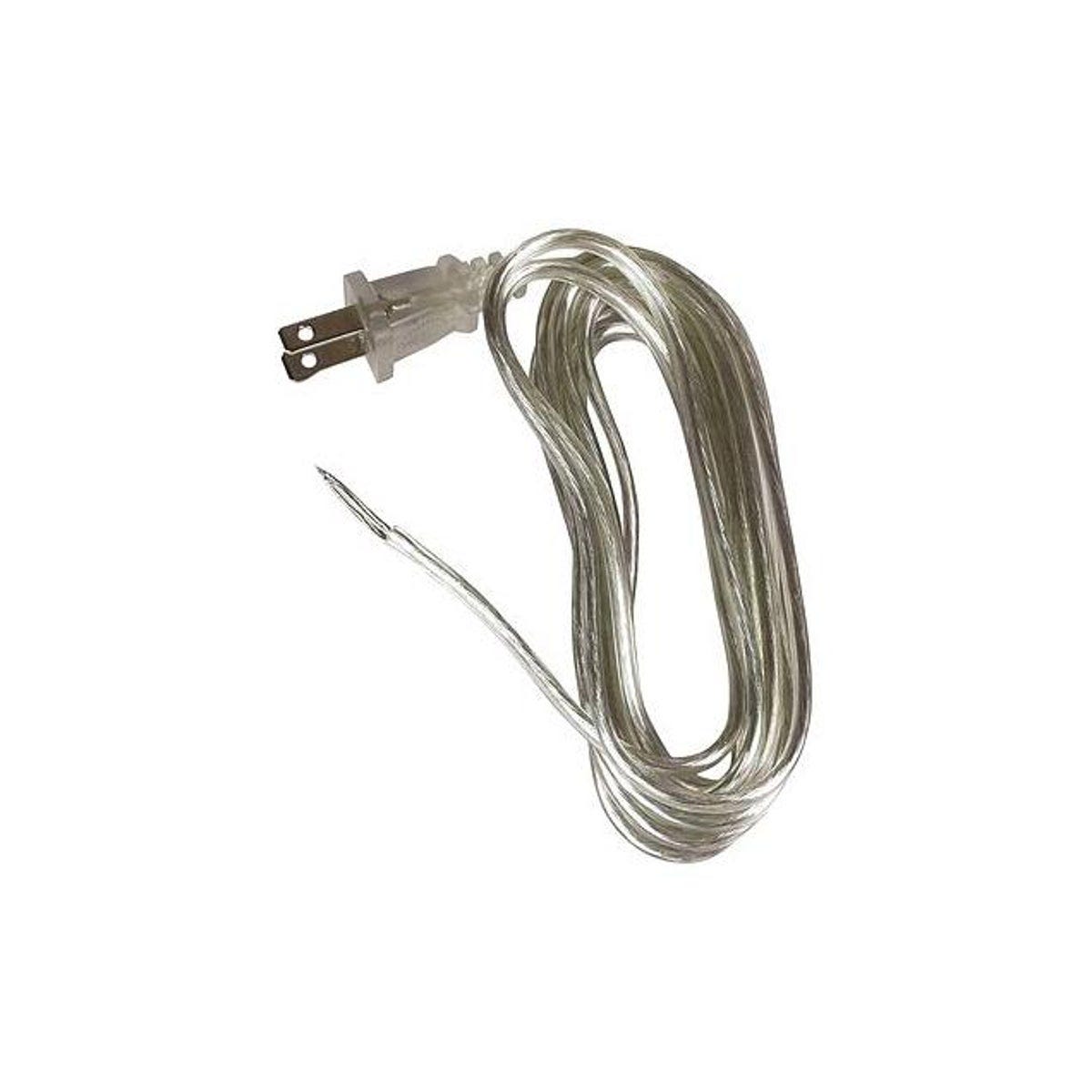 Jandorf 8 Ft. 18-2 Silver Lamp Cord