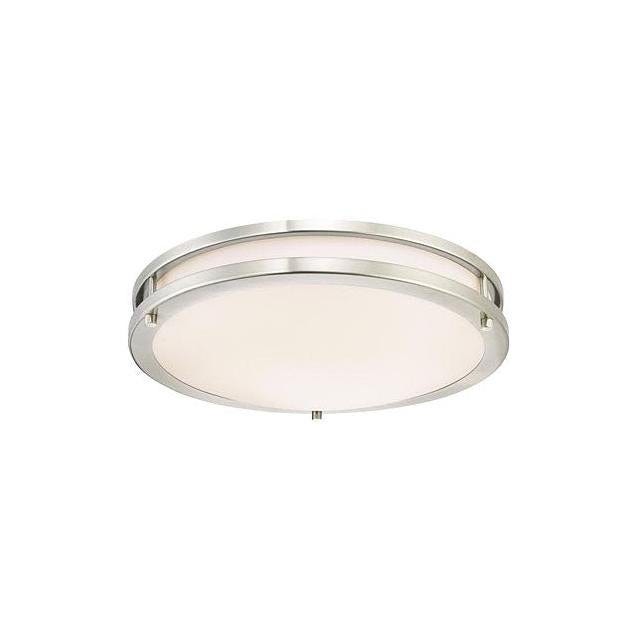 Westinghouse Brushed Nickel Dimmable LED 23-Watt Flush Fixture Westinghouse Brushed Nickel Dimmable LED 23-Watt Flush Fixture