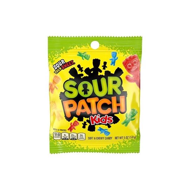 Sour Patch Kids 8 Oz. Soft & Chewy Candy
