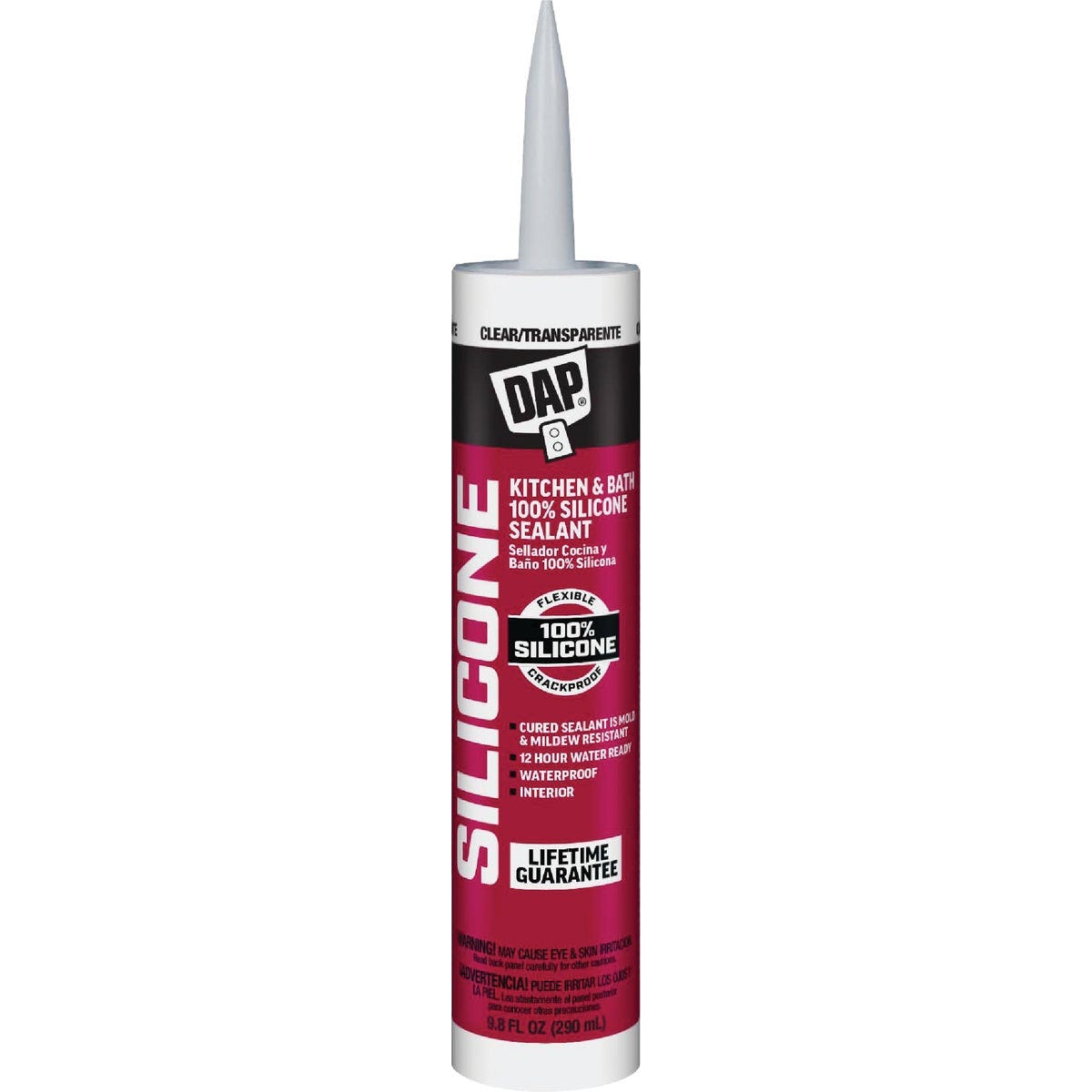 DAP 9.8 Oz. Kitchen And Bath 100% Silicone Sealant, Clear DAP 9.8 Oz. Kitchen And Bath 100% Silicone Sealant, Clear