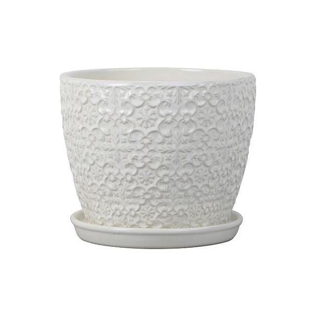 Trendspot 6 In. White Ceramic Bell Planter Trendspot 6 In. White Ceramic Bell Planter