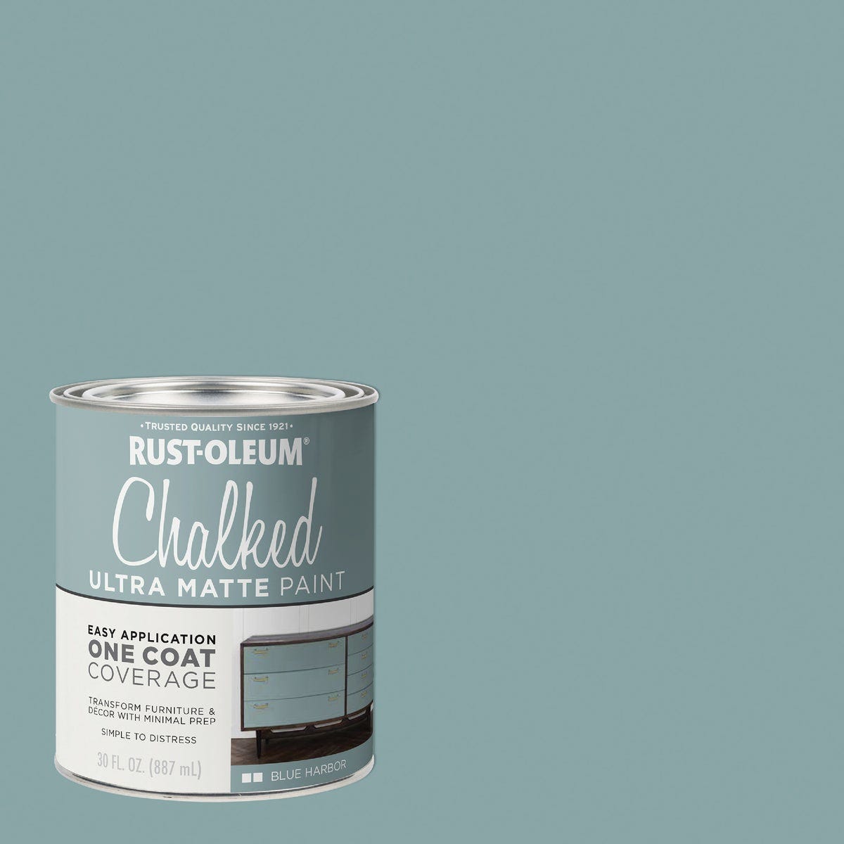 Rust-Oleum Chalked Harbor Blue Ultra Matte 30 Oz. Chalk Paint