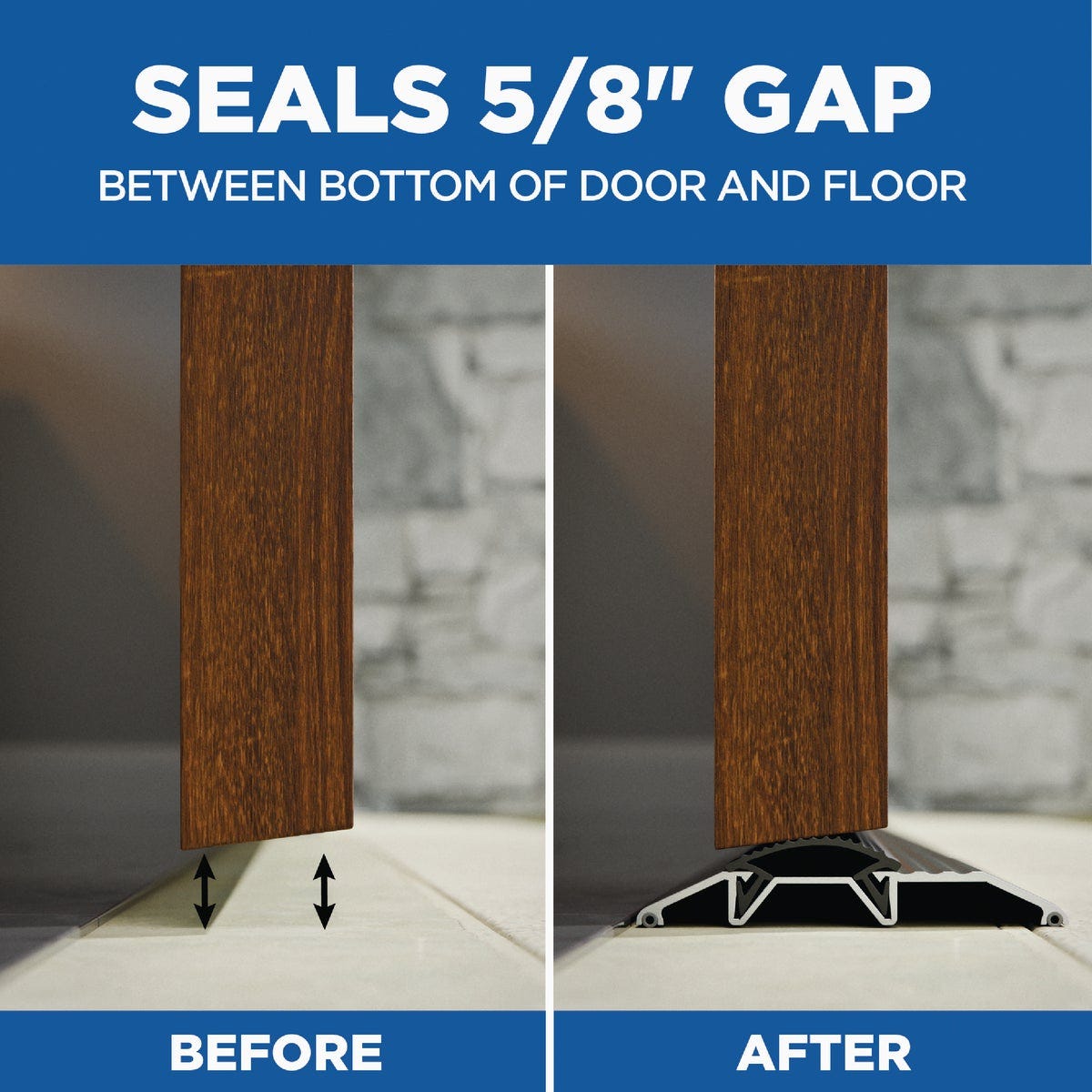 M-D Building Products 3-3/4 In. x 3/4 In. x 36 In. Black Aluminum and Vinyl Heavy-Duty Low-Profile Threshold - photo 4