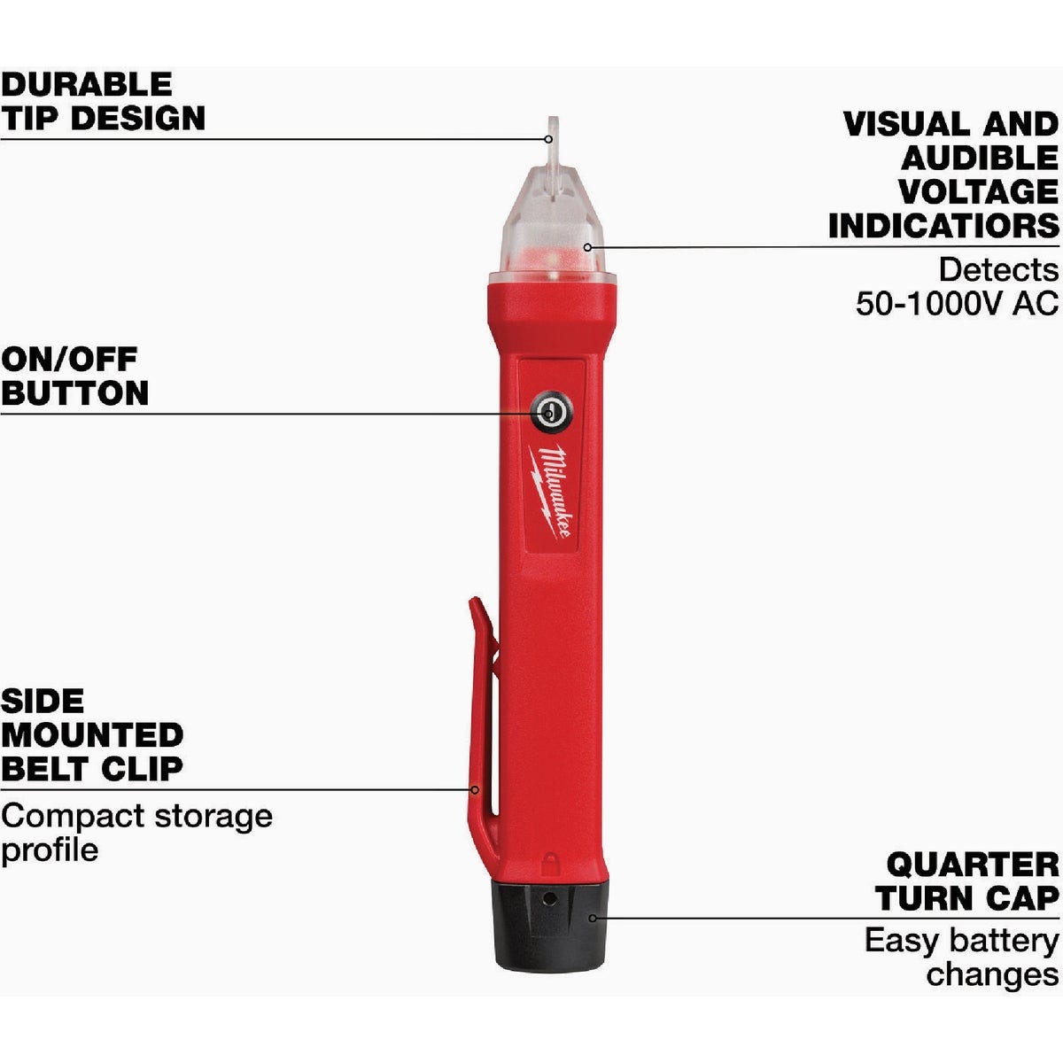 Milwaukee 50 to 1000V GFCI Receptacle Tester & Voltage Detector - photo 6 Milwaukee 50 to 1000V GFCI Receptacle Tester & Voltage Detector - photo 6
