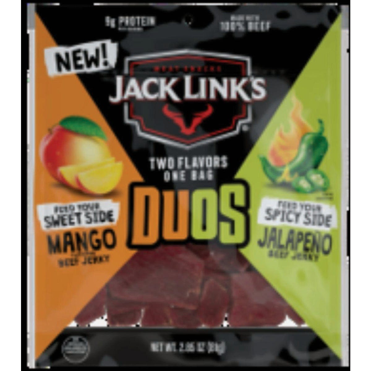 Jack Link's 2.85 Oz. Duos, Jalapeno/Mango Beef Jerky Jack Link's 2.85 Oz. Duos, Jalapeno/Mango Beef Jerky