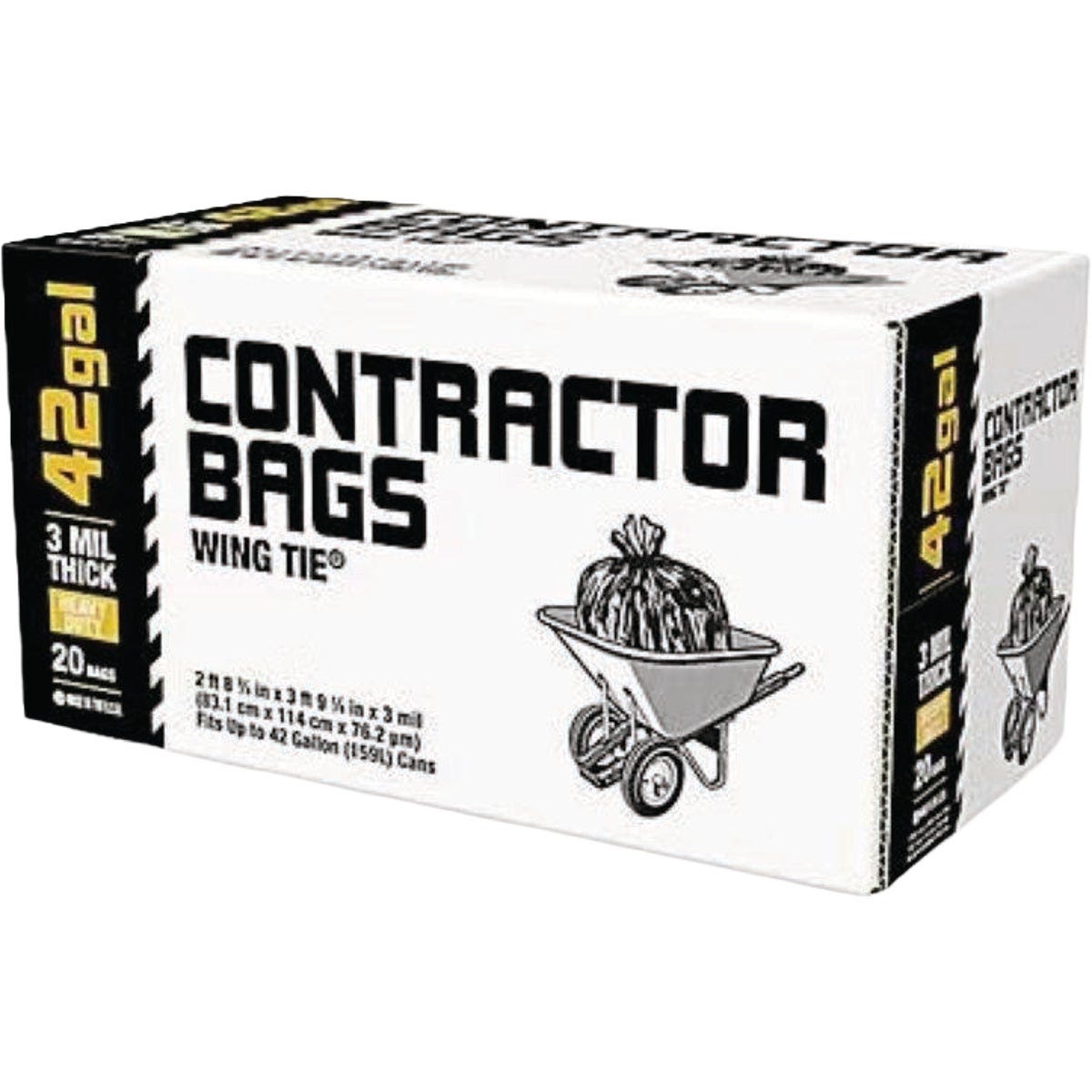 Sunbelt 42 Gal. Black Contractor Trash Bags (20-Count) - photo 2 Sunbelt 42 Gal. Black Contractor Trash Bags (20-Count) - photo 2