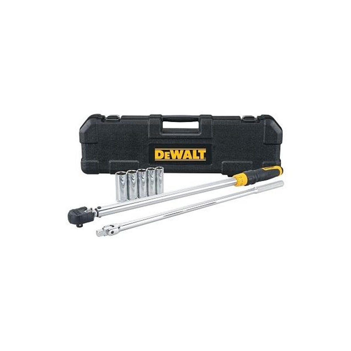 DeWalt 1/2 In. Drive Torque Wrench Tire Change Kit (7-Piece) DeWalt 1/2 In. Drive Torque Wrench Tire Change Kit (7-Piece)
