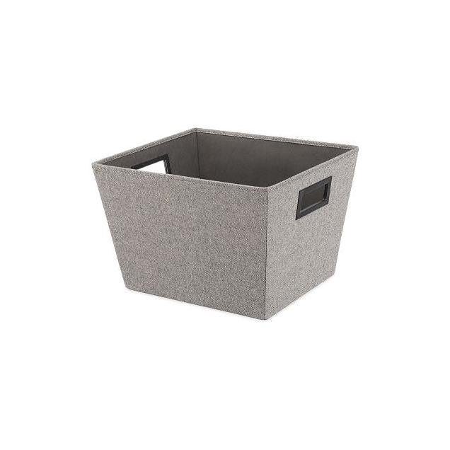 Whitmor Black Fabric Storage Tote Whitmor Black Fabric Storage Tote