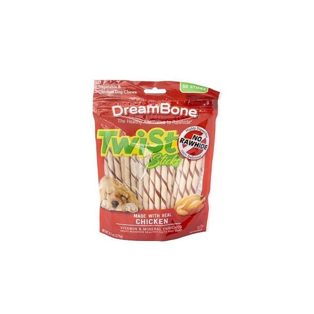 DreamBone 50-Ct. Twist Stix Dog Chew Treats DreamBone 50-Ct. Twist Stix Dog Chew Treats