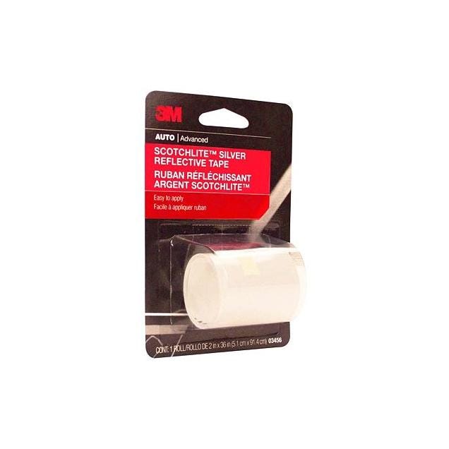 3M ScotchLite 2 In. x 36 In. Silver Reflective Safety Tape