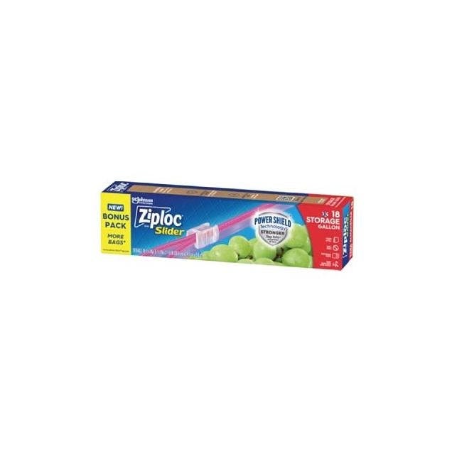 Ziploc Slider 1 Gal. Storage Bags Bonus Pack, (18-Ct.)