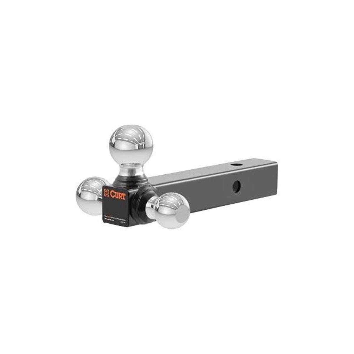 Curt 1-7/8 2 In. Hollow Shank Multi-Ball Mount with 2 & 2-5/16 In. Chrome Balls