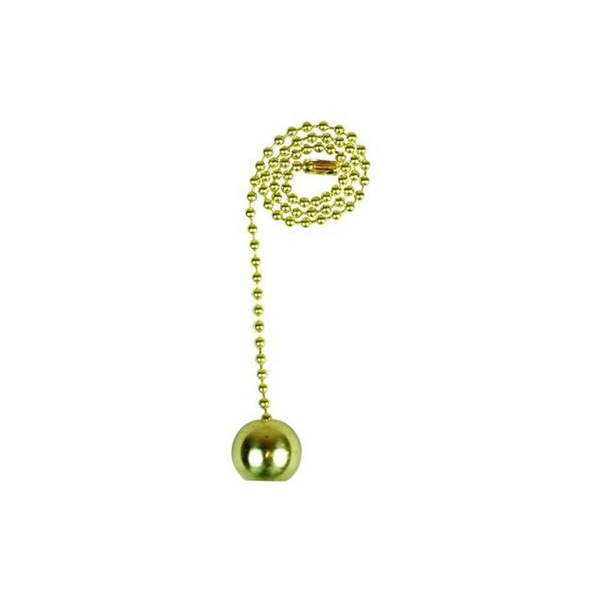 Jandorf 12 In. Brass Ball Lamp Pull Chain