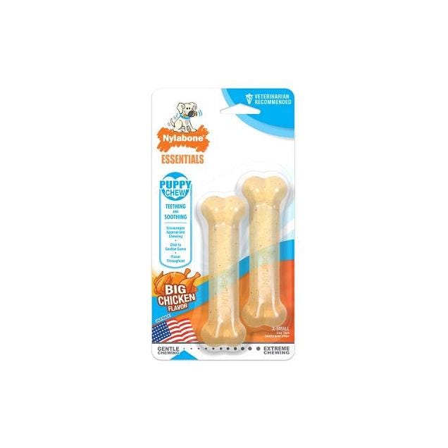 Nylabone 2-Ct. Chicken Flavor Teething Puppy Chew Treats